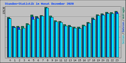 Stunden-Statistik im Monat Dezember 2020
