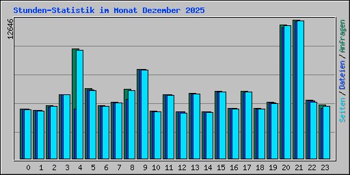 Stunden-Statistik im Monat Dezember 2025